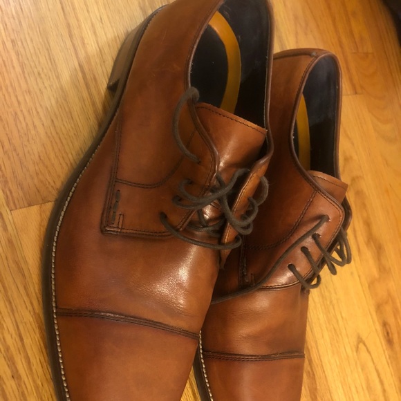 Gorgeous Cole HAAN Caramel Leather Dress Shoes